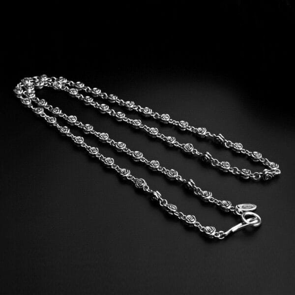 Sterling Silver Rose Chain 20"-24" - Image 5