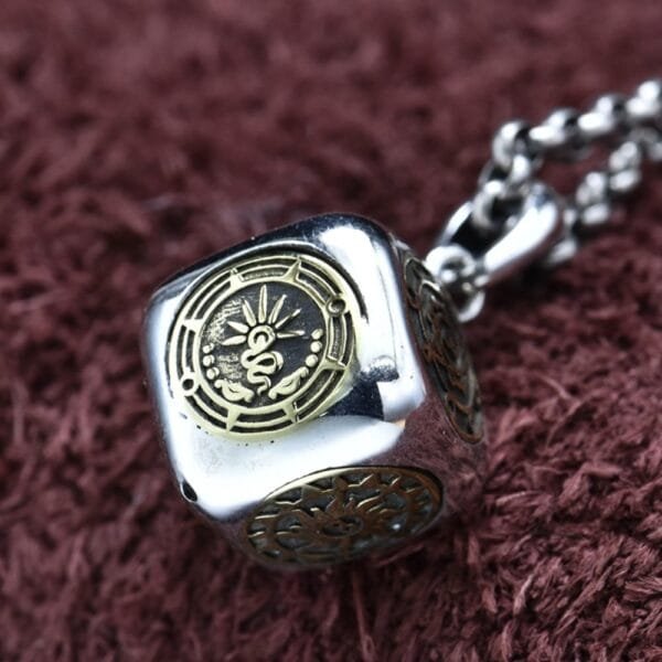 Sterling Silver Totem Dice Necklace - Image 2