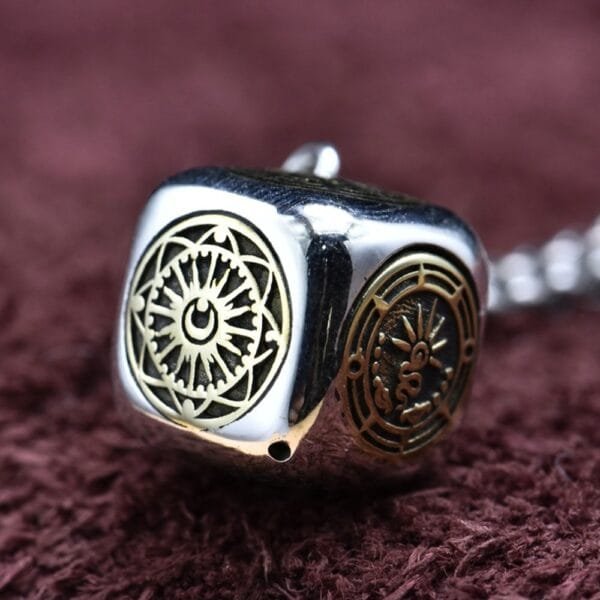 Sterling Silver Totem Dice Necklace - Image 3