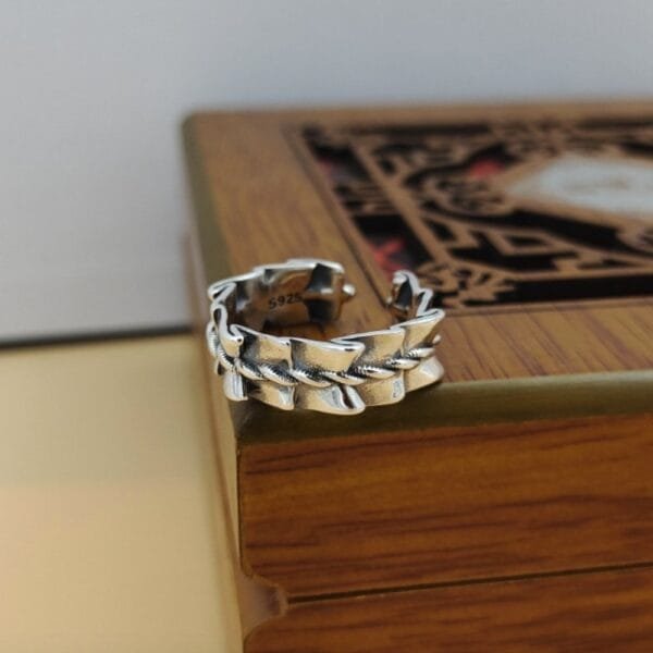 Women's Sterling Silver Ribbon Wrap Ring